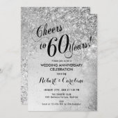 60e bruiloft Jubileum Kaart (Voorkant / Achterkant)