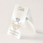 60e bruiloft Jubileum Tafelnummer Tenten (Achterkant)