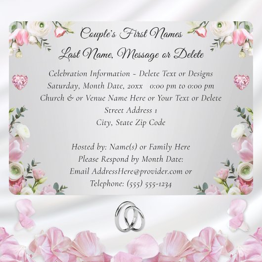 60e bruiloft Jubileum Uitnodiging Kaarten