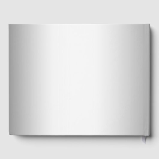 60e bruiloft Jubileum zilveren foto kant bloemen Gastenboek (Achterkant)