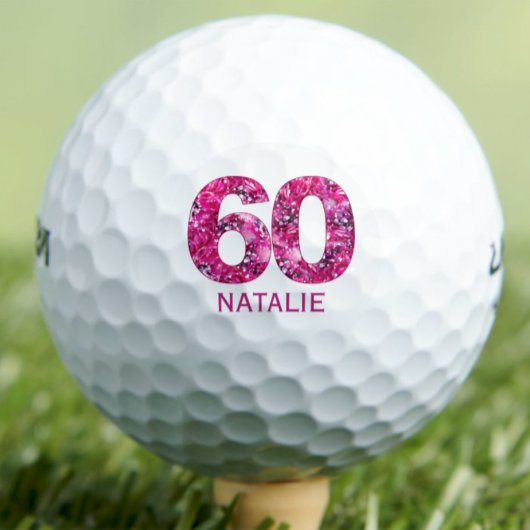 60e cadeau pour fille - Balle numérique rose