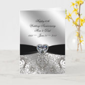 60e Cartes de voeux pour l'anniversaire du Mariage (Fleur jaune)