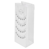 60e diamant Bruiloft Jubileum wijngeschenkzak Wijn Cadeautas (Voorkant Gekanteld)