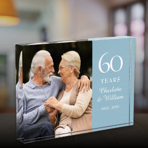 60e diamanten bruiloft Elegant Fotoblokken