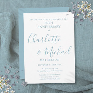60e diamanten bruiloft Elegant script Kaart