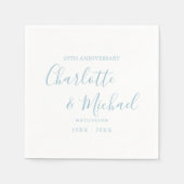 60e diamanten bruiloft Elegant Script Servet (Voorkant)