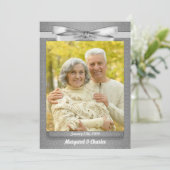 60e diamanten bruiloft foto feest kaart (Staand voorkant)