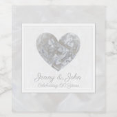 60e diamanten bruiloft huwelijksdag wijn etiket (Enkel label)