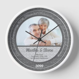 60e Diamanten Huwelijksjubileum Foto