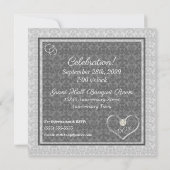 60e Diamanten Huwelijksjubileum met Foto Feest Kaart (Achterkant)