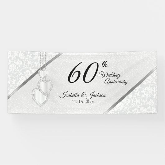 60e Diamond-Jubileum / Birthday Spandoek (Horizontaal)