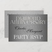 60e Diamond Wedding Annivsersary RSVP (Voorkant / Achterkant)