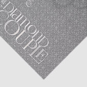 60e Diamond Wedding Jubileum | Aangepast weefsel Tissuepapier (Detail)