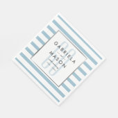 60e Diamond Wedding Jubileum Classic Stripe Servet (Hoek)