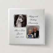 60e Diamond Wedding Jubileum Foto Button (Voorkant)