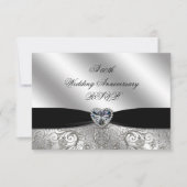 60e Diamond Wedding Jubileum RSVP Kaartje (Voorkant)