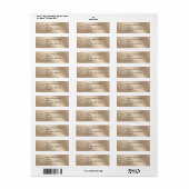 60e Étiquettes de adresse avec Votre NOM et ADRESS (Feuille entière)