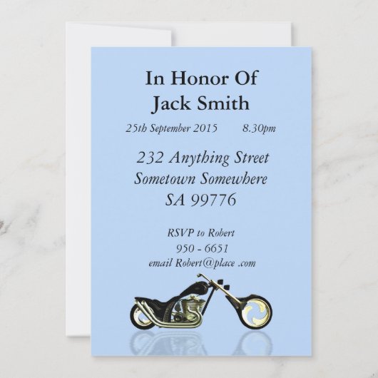 60e fête d'anniversaire Invitation (Dos)