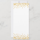 60e fête d'anniversaire Programme Gold Confetti (Dos)