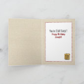 60e Funny Poker jeu carte d'anniversaire pour lui (Intérieur)