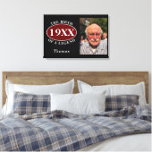 60e geboortedag foto foto foto geboortedatum legge canvas afdruk (Insitu (Slaapkamer))