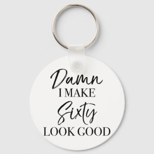 60e geboortedag sleutelhanger