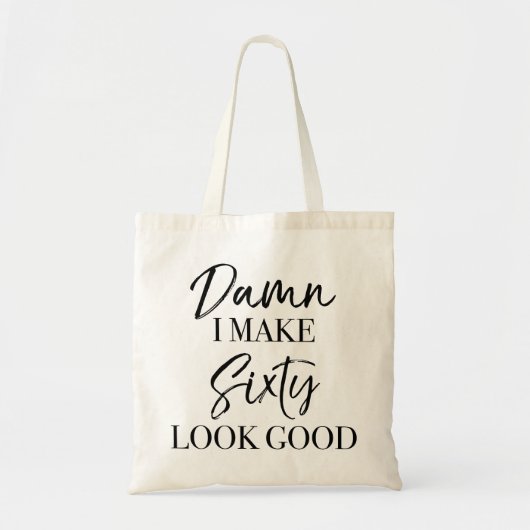 60e geboortedag tote bag (Voorkant)