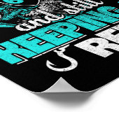 60e Gevist Grappig Verjaardag Shirt Visser Keepin Poster (Hoek)