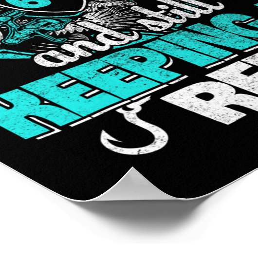 60e Gevist Grappig Verjaardag Shirt Visser Keepin Poster (Hoek)