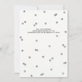 60e Glitter Confetti Surprise Party Invitation Kaart (Achterkant)