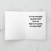 **60e HUMOR voor GOLFER** Kaart (Binnen)