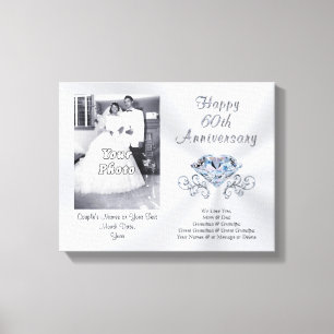 60e huwelijksgeschenk voor Jubilea. FOTO Canvas Afdruk