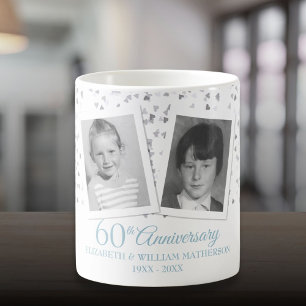 60e Huwelijksjubileum Kinderfoto's Leuk Koffiemok
