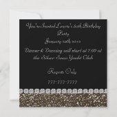 60e Invitation à la fête d'anniversaire de CRYSTAL (Dos)