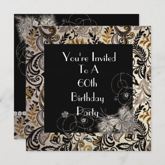 60e invitation à l'anniversaire des femmes (Devant / Derrière)