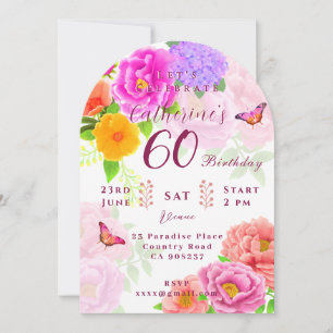 60e Invitation Anniversaire Jardin de Pivoines