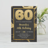 60e Invitation d'anniversaire de marbre d'or (Debout devant)