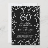 60e Invitation de fête d'anniversaire surprise (Devant)