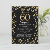 60e Invitation de fête d'anniversaire surprise (Debout devant)