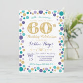 60e Invitation de fête d'anniversaire surprise (Debout devant)