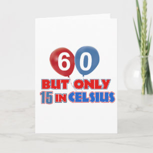 60e jaar oude design kaart