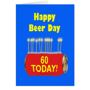 60e Jour de la Bière Joyeuse Anniversaire