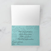 60e Joyeuse carte d'anniversaire - Turquoise Flora (Intérieur)