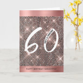 60e Joyeux Anniversaire Carte Chic tendance (Fleur jaune)