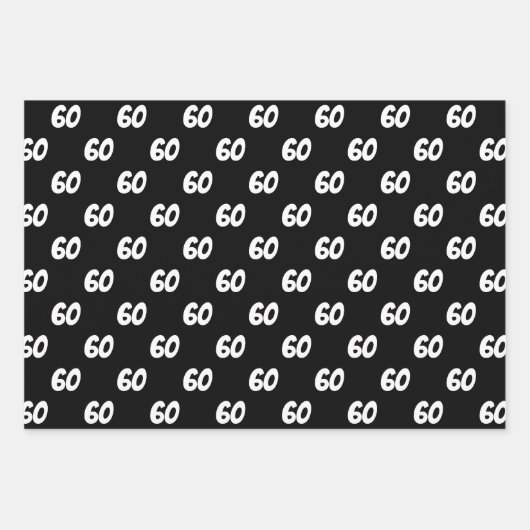 60e Joyeux Anniversaire Personnalisé Nom Papier d' (Devant)