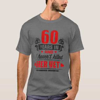 60e Jubilea paar voor de man T-shirt