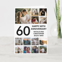 60e Jubileum 13 Foto Collage Black and White