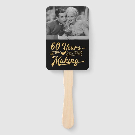 60e Jubileum 60 jaar in Making 2 Foto Handwaaier (Voorkant)
