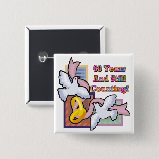 60e Jubileum Button (Voorkant /achterkant)