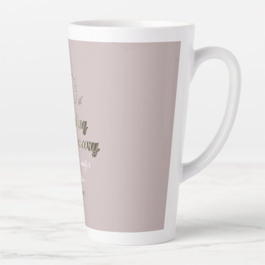 60e Jubileum diamanten bruiloft Latte Mok (Rechts)